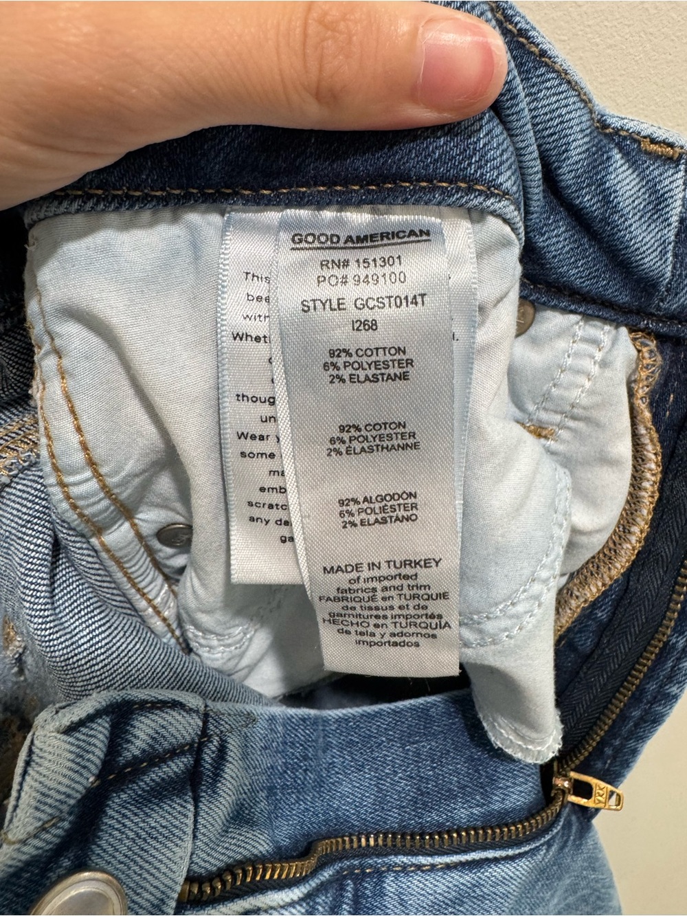 Good American Good Classic Straight Jeans Light Wash Size 6/28 - Picture 6 of 7